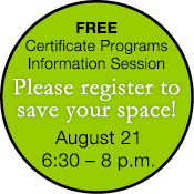 Click here to register for our free info session August 21.