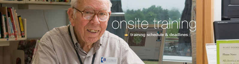 Onsite training information