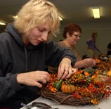 PHOTO: wreath making class