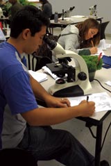 PHOTO: students in the lab