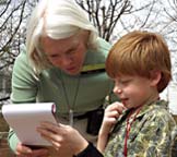 PHOTO  woman and boy