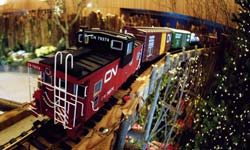 Train on trestle